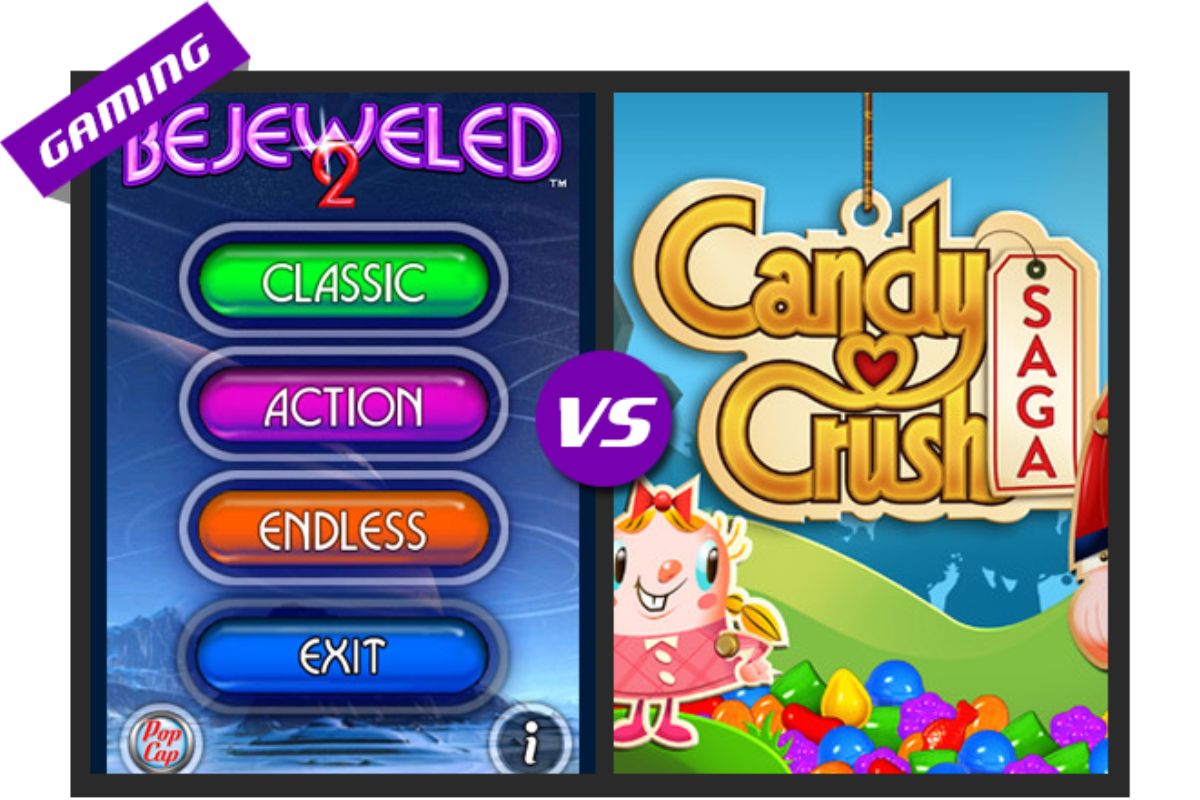 Bejeweled vs Candy Crush